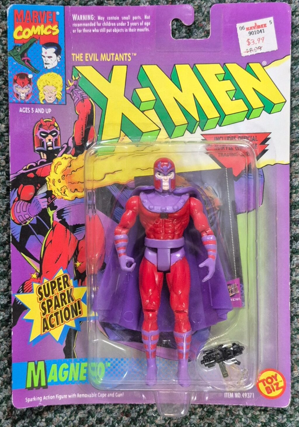 Toy Biz 1993 Uncanny X-Men Evil Mutants Magneto Action Figure: Mint on Card 1