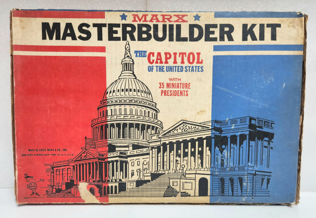 1961 Marx Masterbuilder Kit Capitol of the United States with Presidents Model Kit