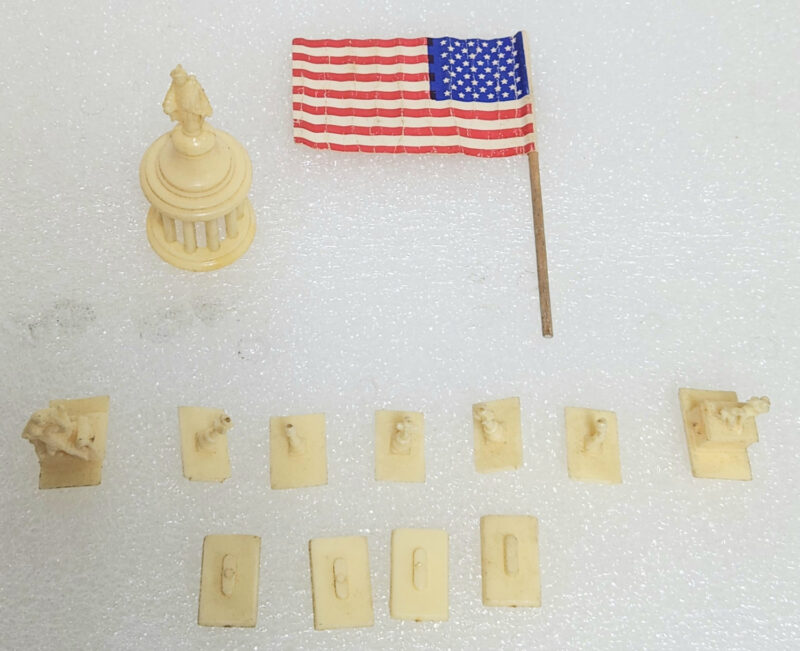 1961 Marx Masterbuilder Kit Capitol of the United States with Presidents Model Kit