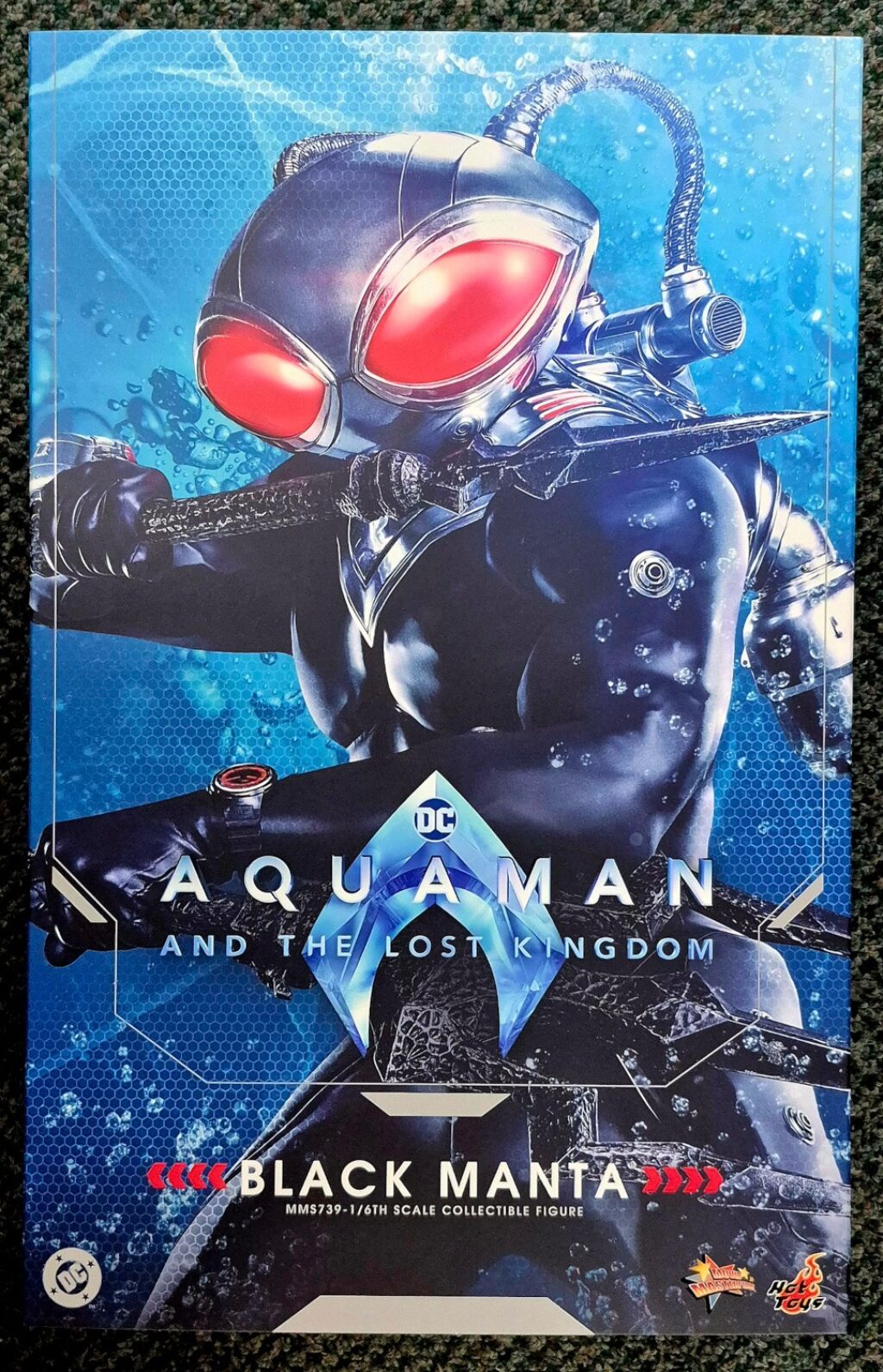 Hot Toys MMS739 Aquaman and The Lost Kingdom Black Manta 1:6 Scale Figure 1