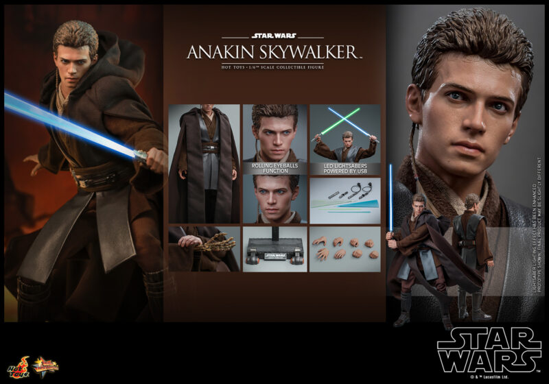 Hot Toys MMS677 Star Wars Attack of the Clones Anakin Skywalker 1:6 Scale Figure 3