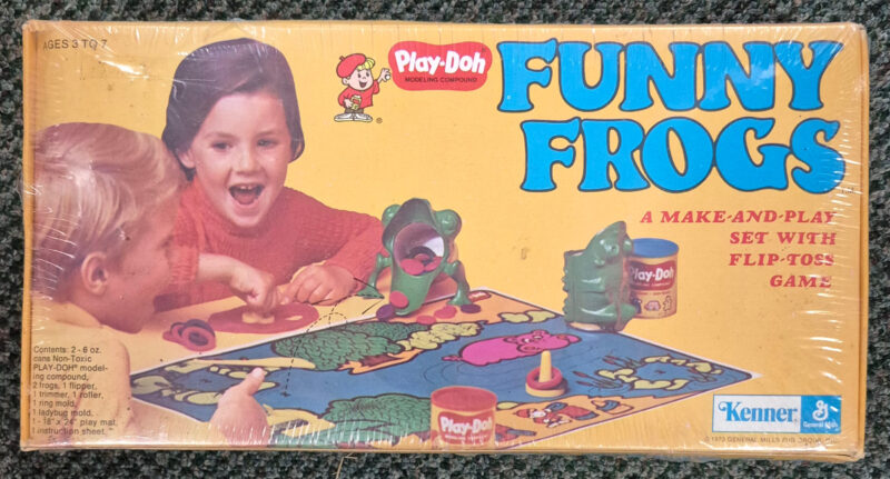 1973 Kenner General Mills Play Doh Funny Frogs Playset : Mint in Sealed Box 1
