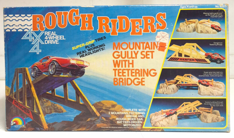1983 LJN Rough Riders Mountain Gully Set with Teetering Bridge in the Box 1