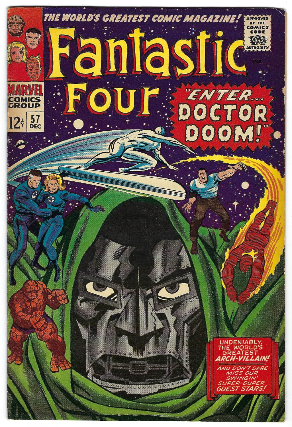 Marvel Comics Fantastic Four (1961) #57 : Dr. Doom Steals Silver Surfer's Powers 1