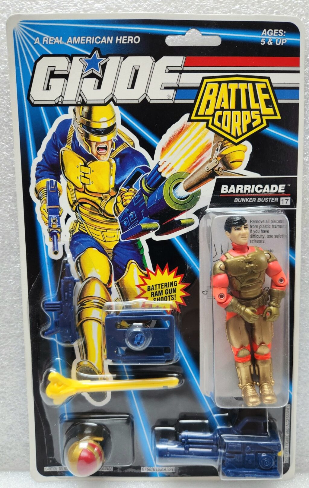 MOC 1992 Hasbro G.I. Joe ARAH Battle Corps Barricade Factory Sealed 1