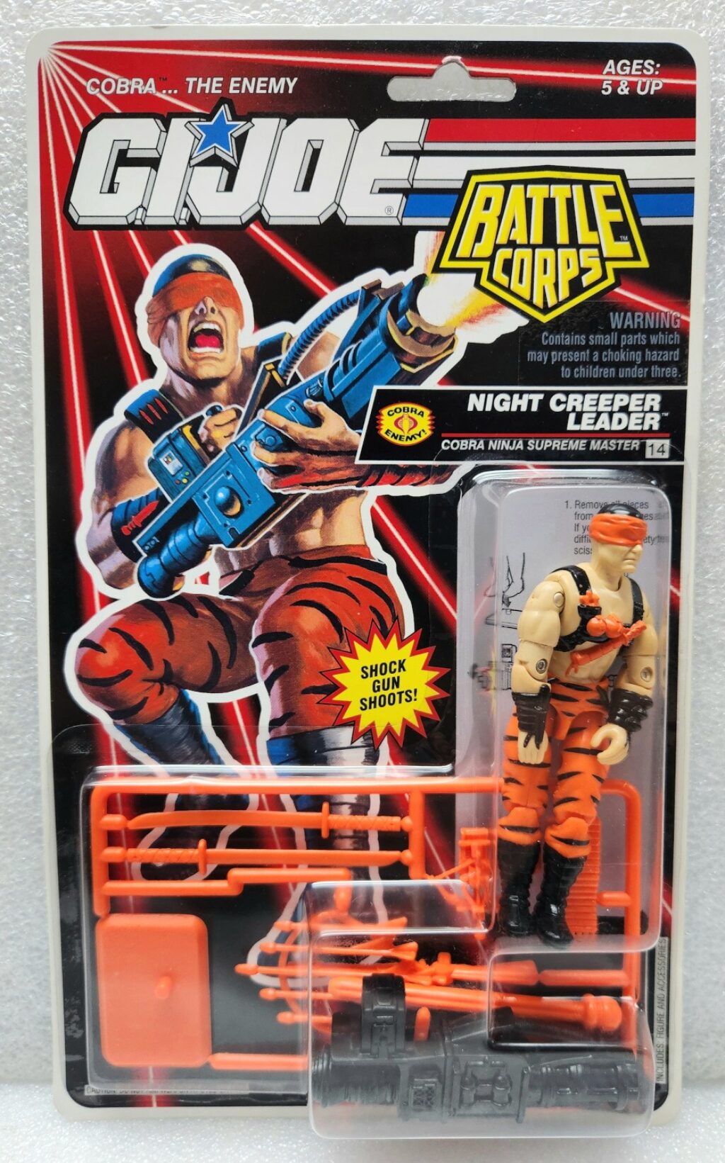 MOC 1992 Hasbro G.I. Joe ARAH Battle Corps Night Creeper Leader Factory Sealed 1