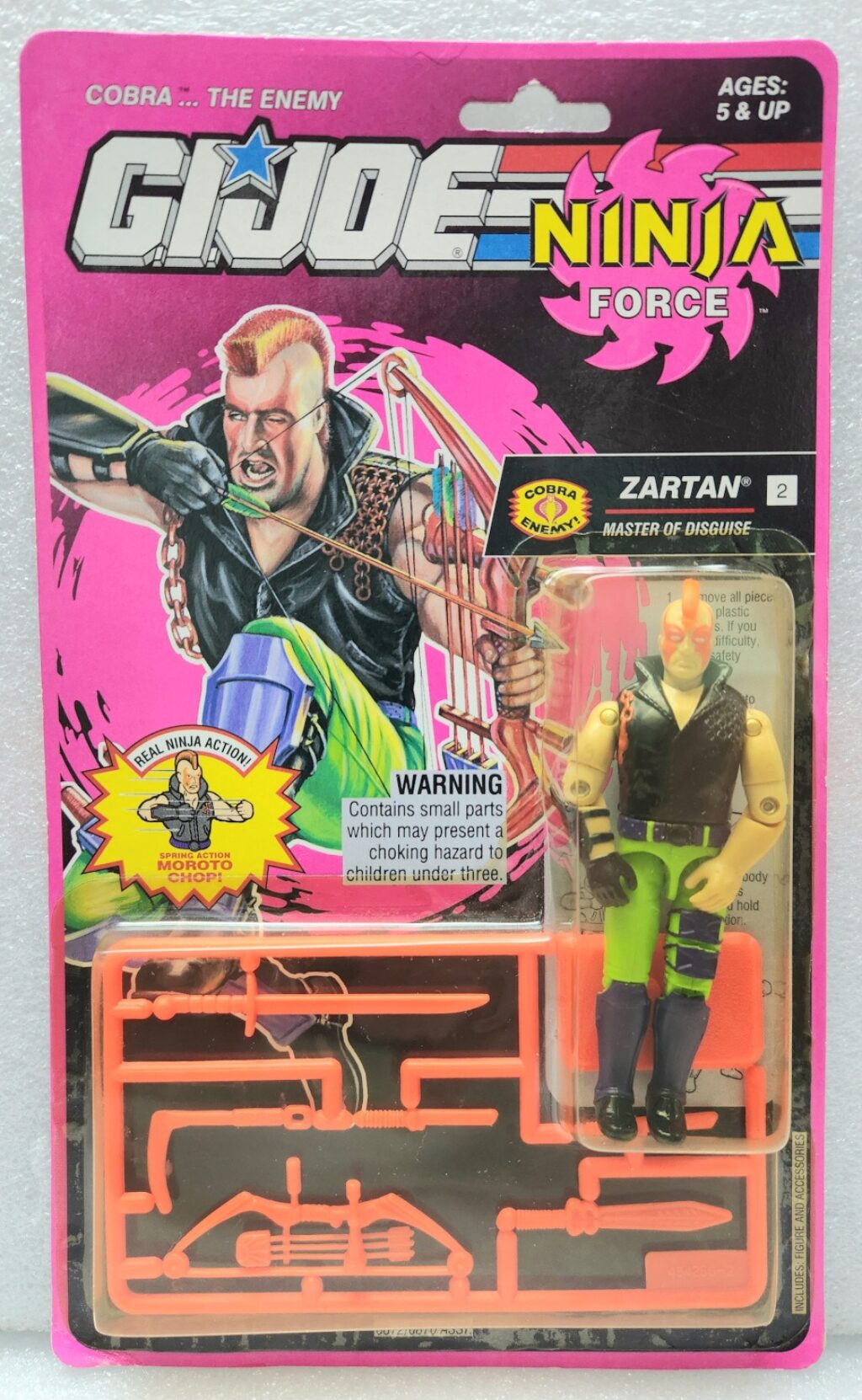 MOC 1992 Hasbro G.I. Joe ARAH Ninja Force Zartan: Factory Sealed 1