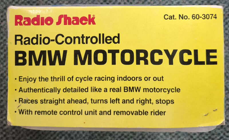 19890 Radio Shack R/C Radio-Controlled BMW Motorcycle in the Box 5
