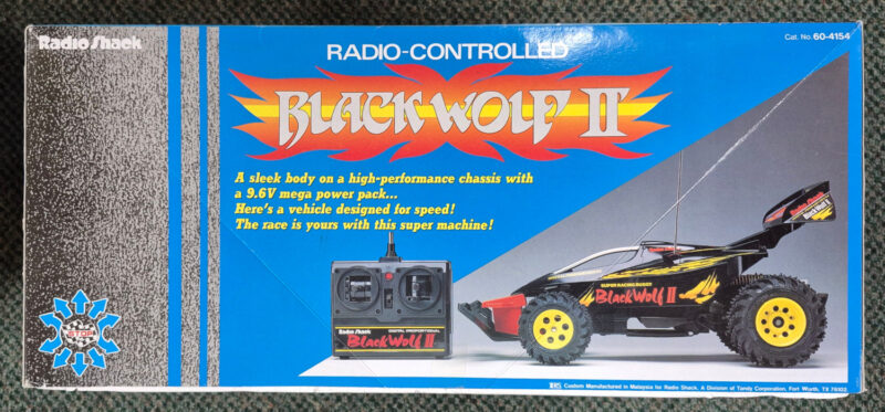 MIB 1995 Radio Shack R/C Black Wolf II Radio-Controlled Vehicle in the Box - Tested and works 2