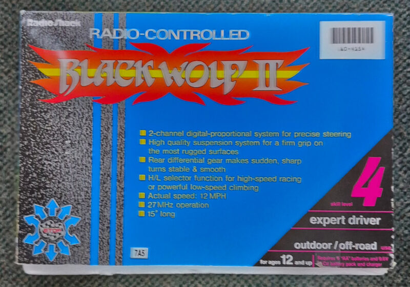 MIB 1995 Radio Shack R/C Black Wolf II Radio-Controlled Vehicle in the Box - Tested and works 4