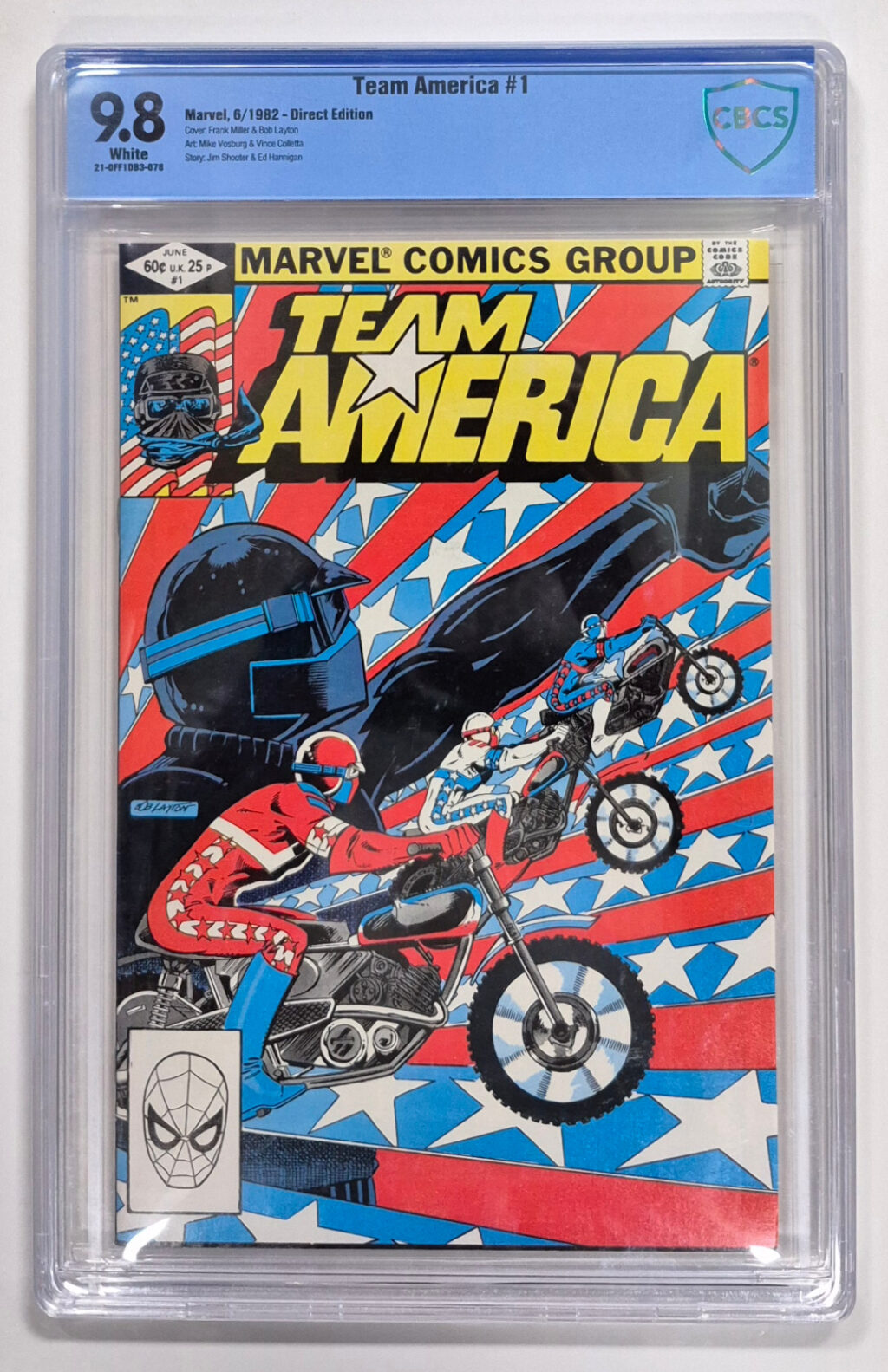 1982 CBCS 9.8 Marvel Comics Team America #1 1