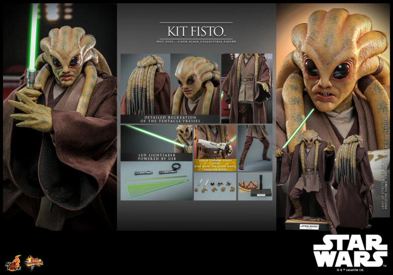Hot Toys MMS751 Star Wars Revenge of the Sith Kit Fisto 1:6 Scale Figure 3
