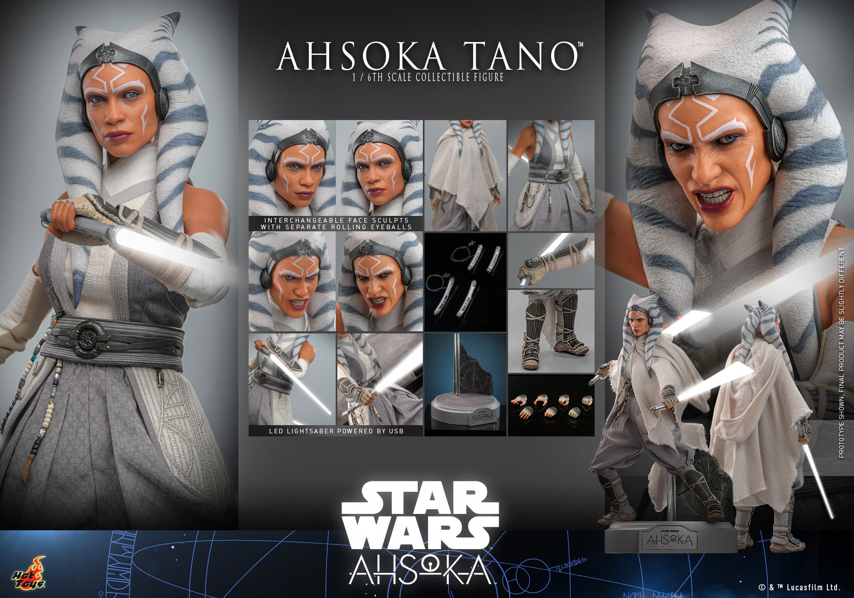 ホットトイズ TMS118 スター・ウォーズ アソーカ Ahsoka Tano Hot Toys TMS 118 Star Wars Ahsoka Tano 1:6 Scale Figure