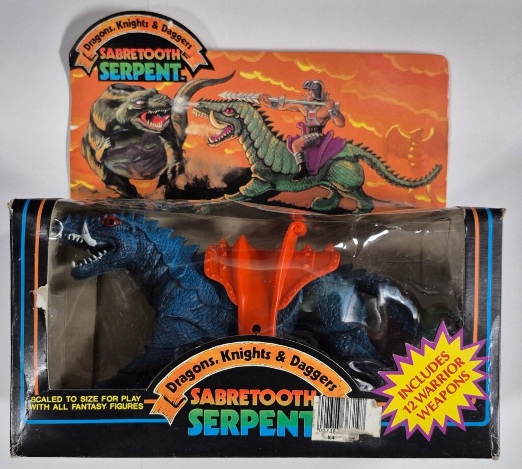 1983 Imperial Toy Dragons Knights & Daggers Sabretooth Serpent in Box 1