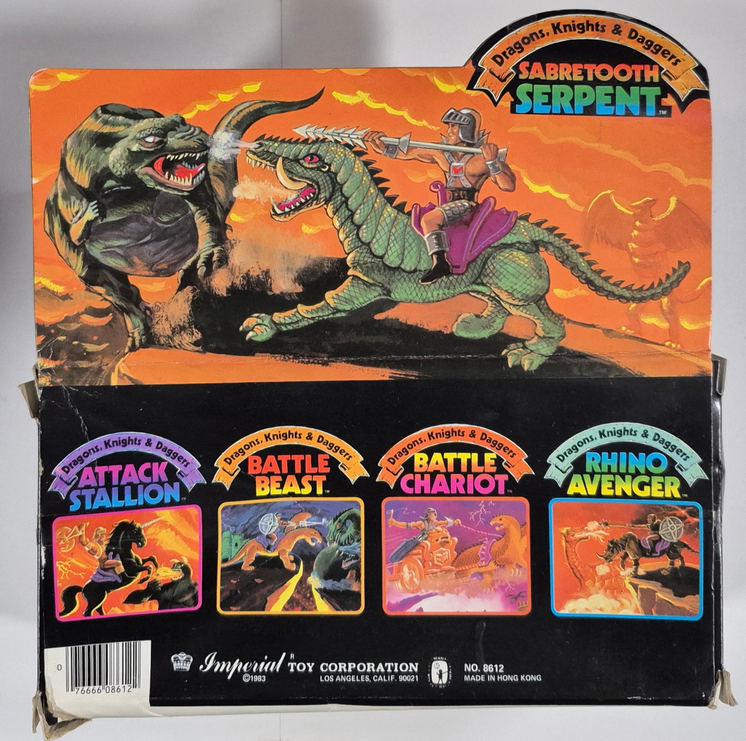 imperial-toy-dragons-knights-daggers-sabretooth-serpent-n-box-2 1983 Imperial Toy Dragons Knights & Daggers Sabretooth Serpent in Box 2