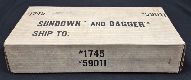 1977 Marx Ready Gang Sundown and Dagger Figure and Horse Set Sealed with Original Box 4