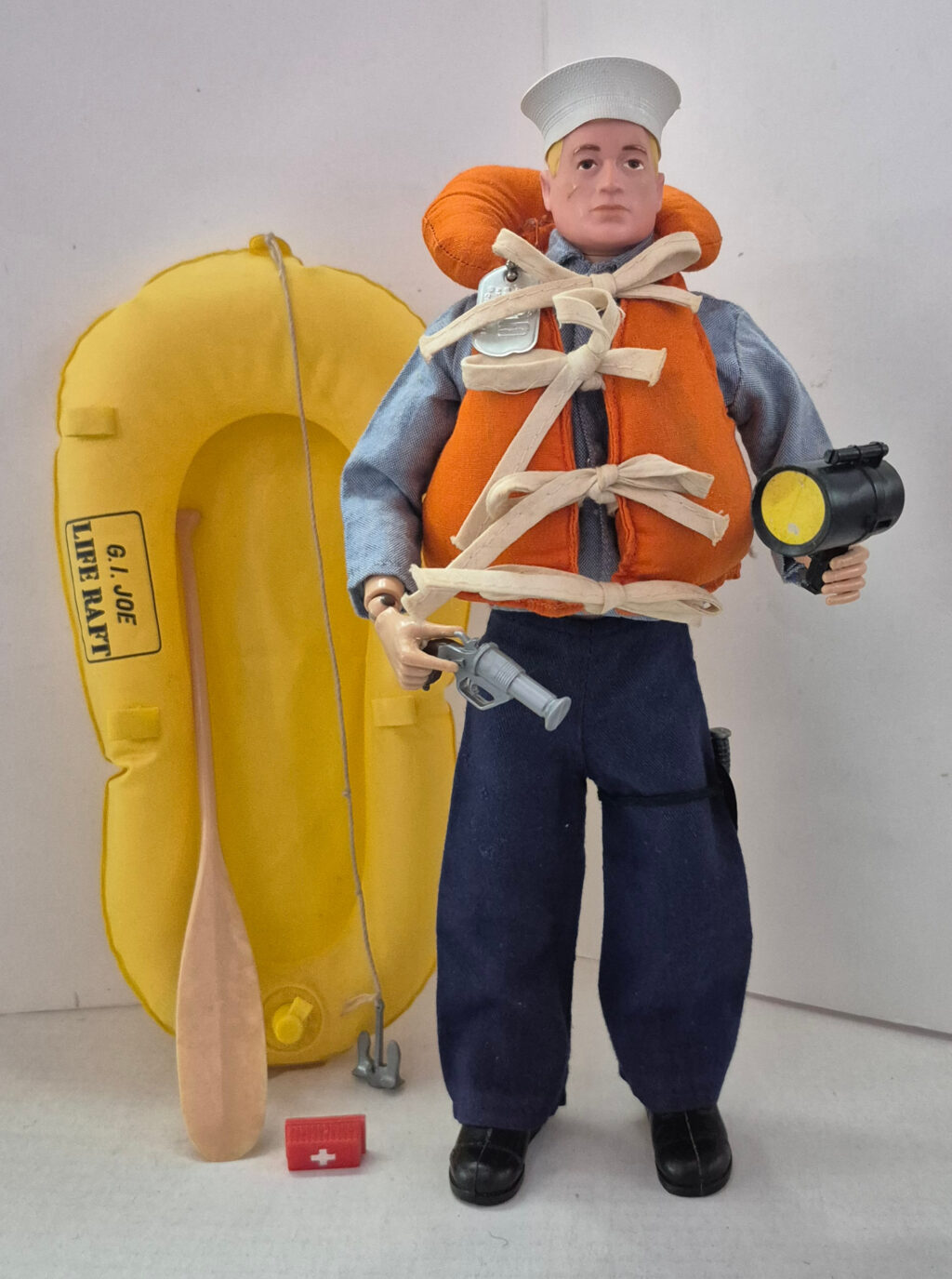 1967 Hasbro G.I. Joe Talking Action Sailor with Complete Sea Rescue Action Pack 1