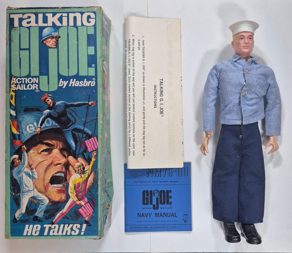 1967 Hasbro Talking G.I. Joe Action Sailor in #7690 in Box with Manual & Instructions 0