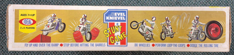 1974 Ideal Evel Knievel Stunt Game Complete and Working in Box 4