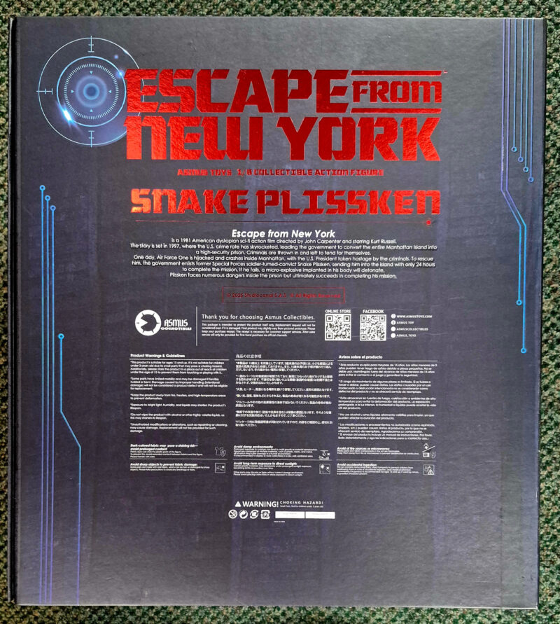 Asmus Collectibles Crown Collection Escape From New York Snake Plissken Real Hair Version 1:6 Scale Figure 4