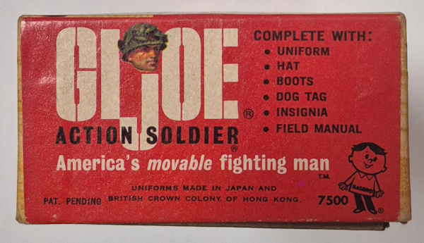hasbro-1964-gi-joe-action-soldier-in-7500-box-14 1964 Hasbro G.I. Joe Action Soldier in Fatigues Uniform in 7500 Box with Paperwork 14