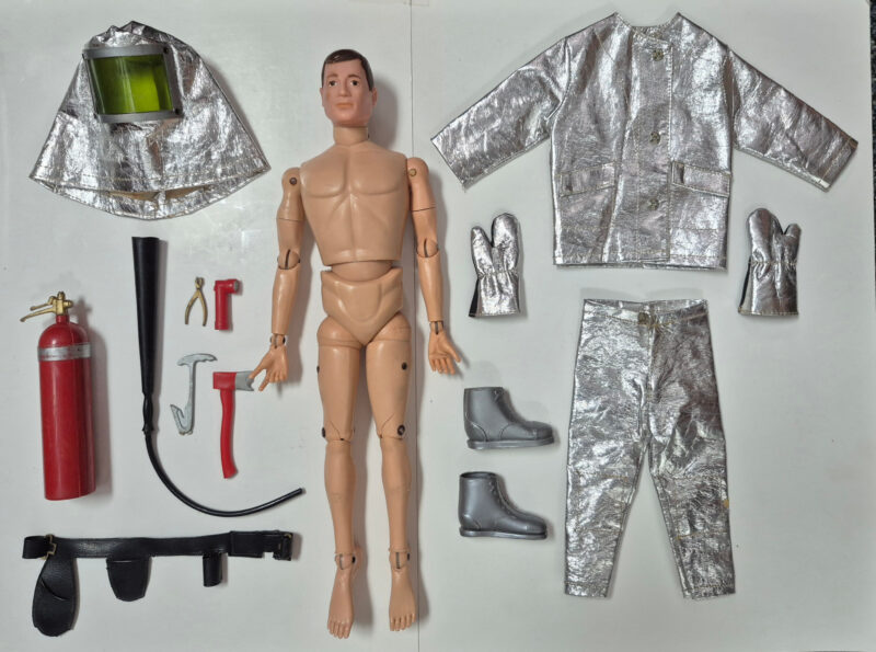 1966 Hasbro G.I. Joe Action Pilot in Complete Crash Crew Gear 1