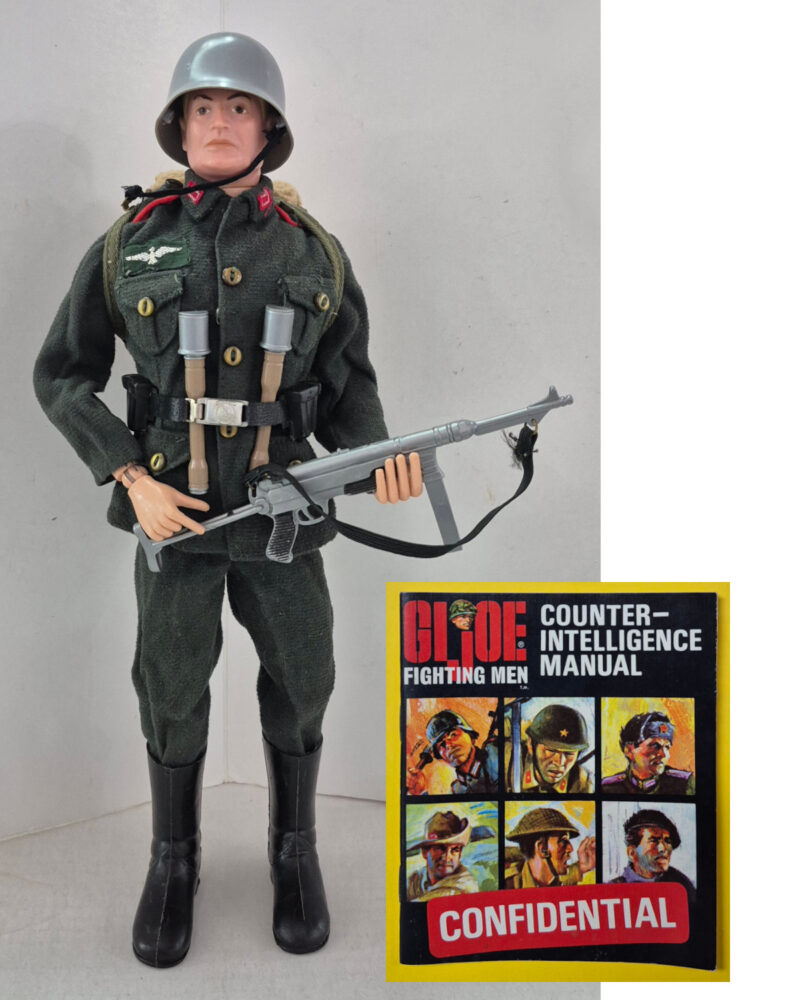 1966 Hasbro G.I. Joe Soldiers of the World German Stormtrooper Soldier Complete with Counter-Intelligence Manual 1