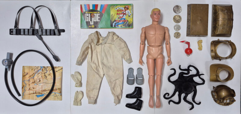 1969 Hasbro Adventures of G.I. Joe Deep Sea Diver and Eight Ropes of Danger Action Set with Comic Book 1