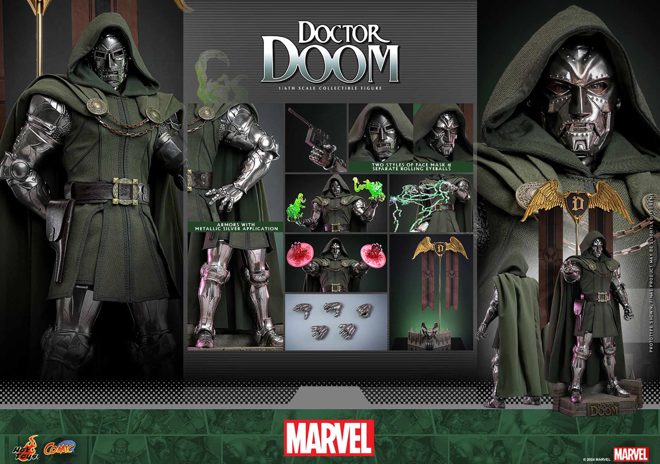 hot-toys-cms022-marvel-comics-doctor-doom-3 Hot Toys CMSD022 Marvel Comics Doctor Doom 1:6 Scale Figure 3