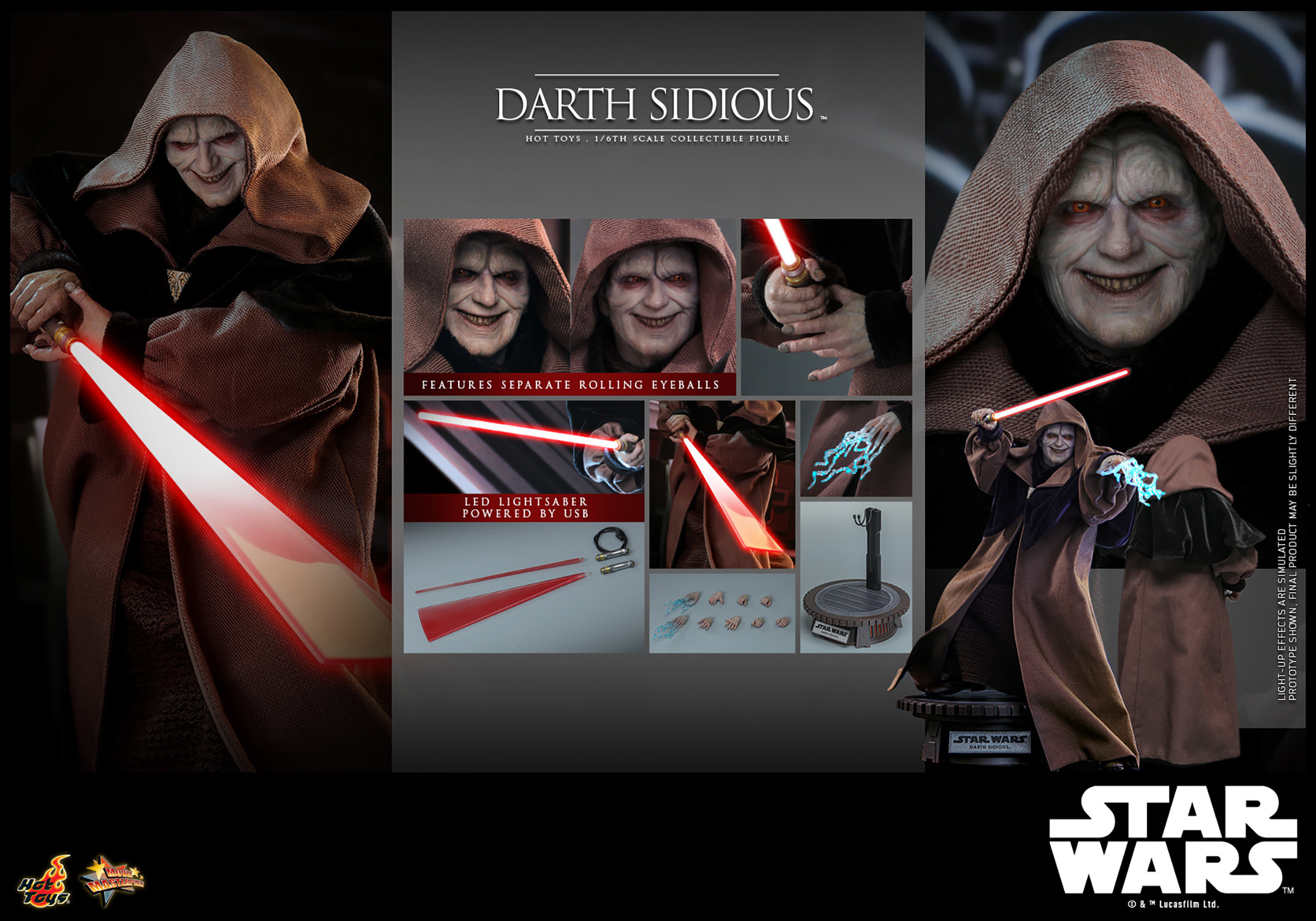 hot-toys-mms745-star-wars-episode-iii-revenge-of-the-sith-darth-sidious-3 Hot Toys MMS745 Star Wars Episode III Revenge of the Sith Darth Sidious 1:6 Scale Figure 3