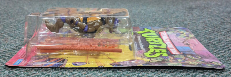 MOC 1988 Playmates TMNT 10-Back Donatello Action Figure: Mint on Factory Sealed Unpunched Card 4