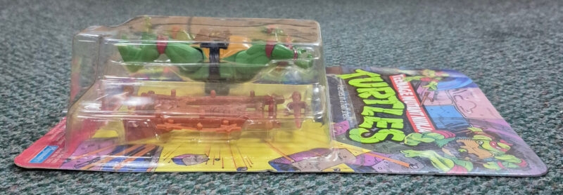 MOC 1988 Playmates TMNT 10-Back Raphael Action Figure: Mint on Factory Sealed Unpunched Card 3