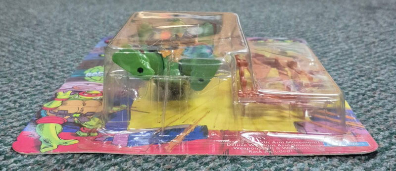 MOC 1988 Playmates TMNT 10-Back Raphael Action Figure: Mint on Factory Sealed Unpunched Card 6