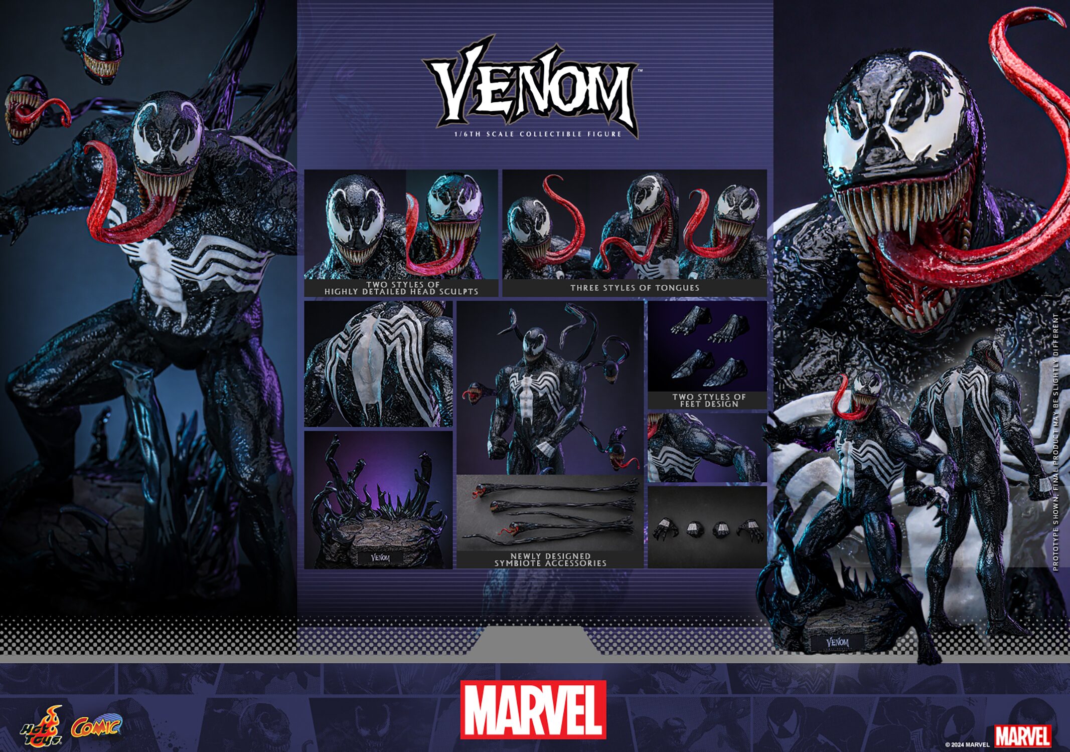 hot-toys-cms023-marvel-comics-venom-3 Hot Toys CMS023 Marvel Comics Venom 1:6 Scale Figure 3