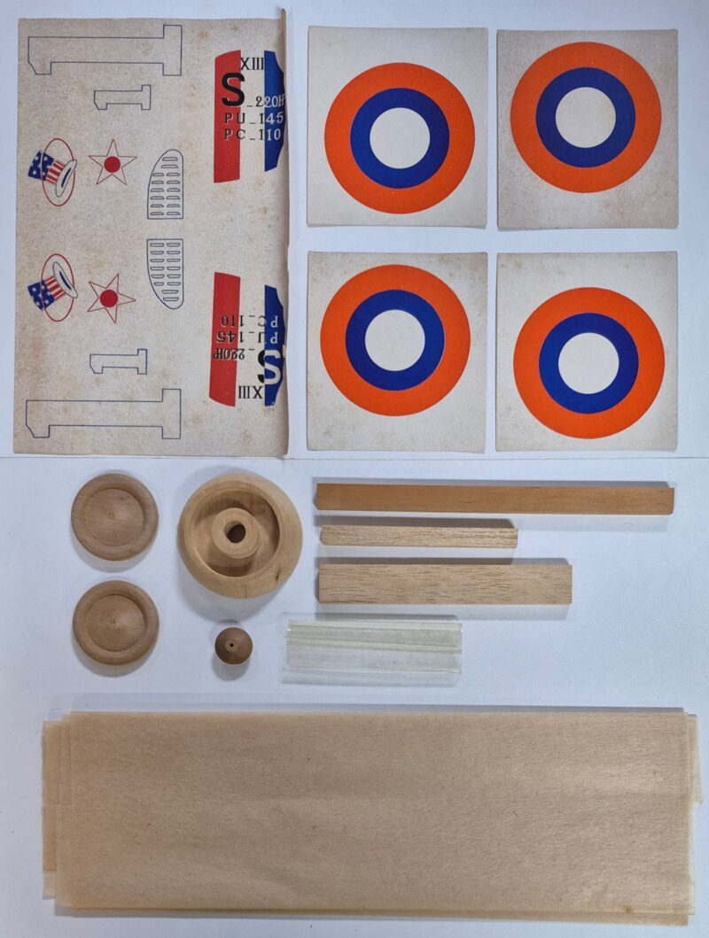 Vintage 1945 Cleveland Models M-13 19″ World War I Spad XIII Balsa