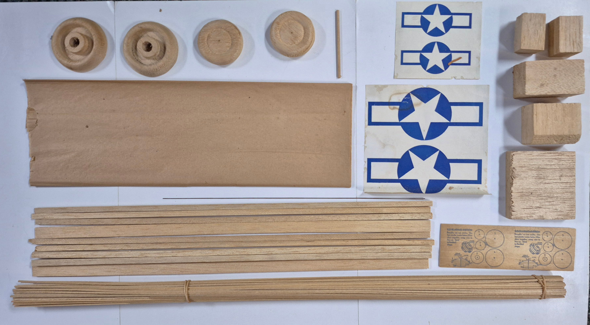 cleveland-designed-t-155-northrops-p-61-night-fighter-black-widow-balsa-wood-airplane-model-kit-5 Vintage 1943 Cleveland Designed T-155 36" Northrop's P-61 Night Fighter "Black Widow" Balsa Wood Airplane Model Kit Unbuilt in the Box 5