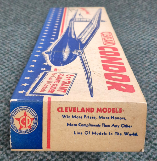 cleveland-models-e-19-condor-giant-soaring-glider-balsa-wood-model-kit-3 Vintage 1941 Cleveland Models E-19 72" Condor Giant Soaring Glider Balsa Wood Airplane Model Kit Unbuilt in the Box 3