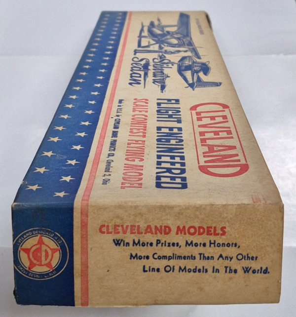 cleveland-models-it-112-3022-silvaire-sedan-balsa-wood-scale-contest-flying-airplane-model-kit-3 Vintage 1948 Cleveland Models IT-112 30" Silvaire Sedan Balsa Wood Airplane Model Kit Unbuilt in the Box 3