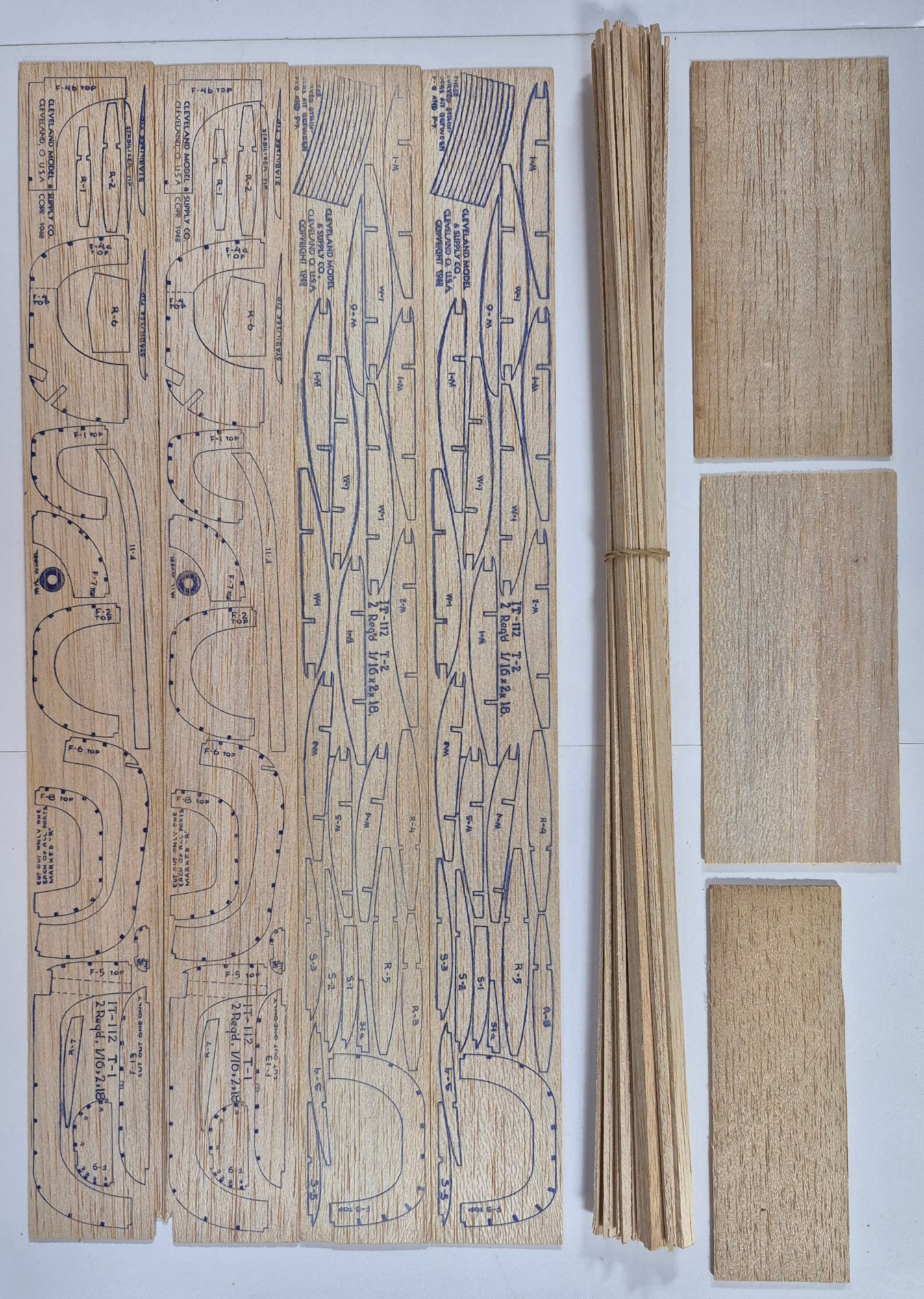 cleveland-models-it-112-3022-silvaire-sedan-balsa-wood-scale-contest-flying-airplane-model-kit-4 Vintage 1948 Cleveland Models IT-112 30" Silvaire Sedan Balsa Wood Airplane Model Kit Unbuilt in the Box 43