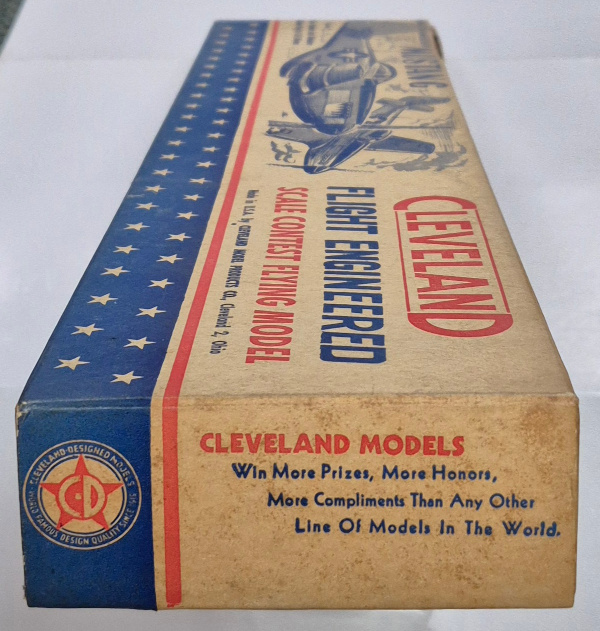 cleveland-models-it-91-north-american-mustang-balsa-wood-airplane-model-kit-3 Vintage 1950 Cleveland Model IT-90 North American Mustang Balsa Wood Airplane Model Kit Unbuilt in the Box 3