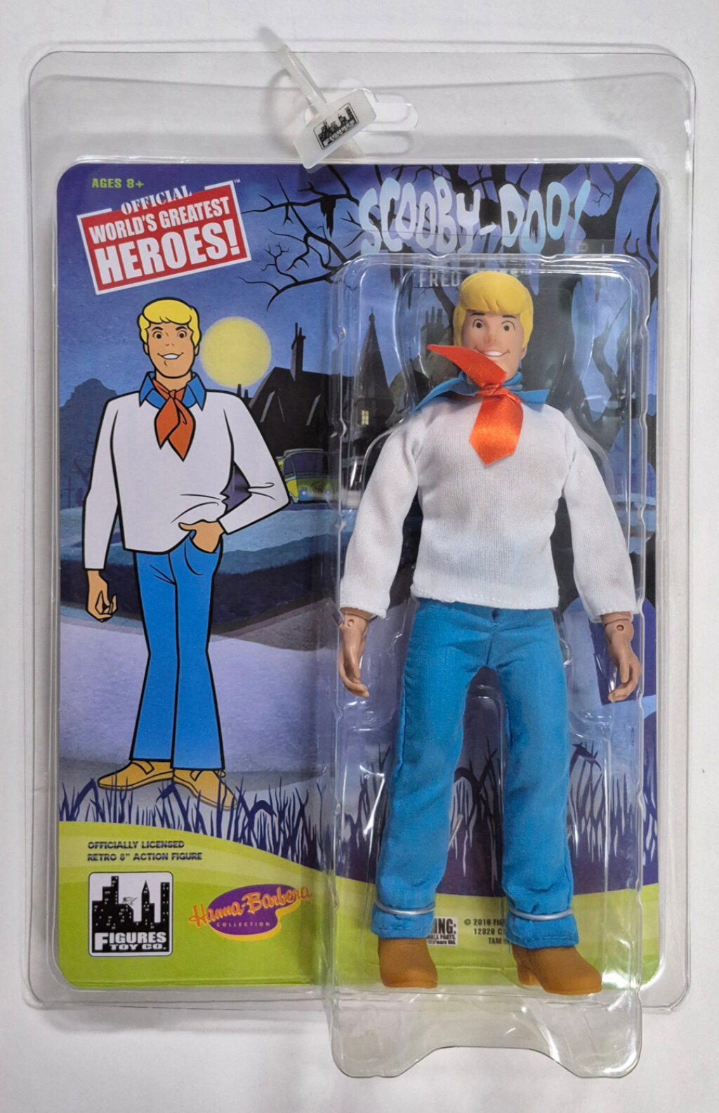 MOC Figures Toy Co. Scooby-Doo Fred Jones Action Figure: Mint on Card 1