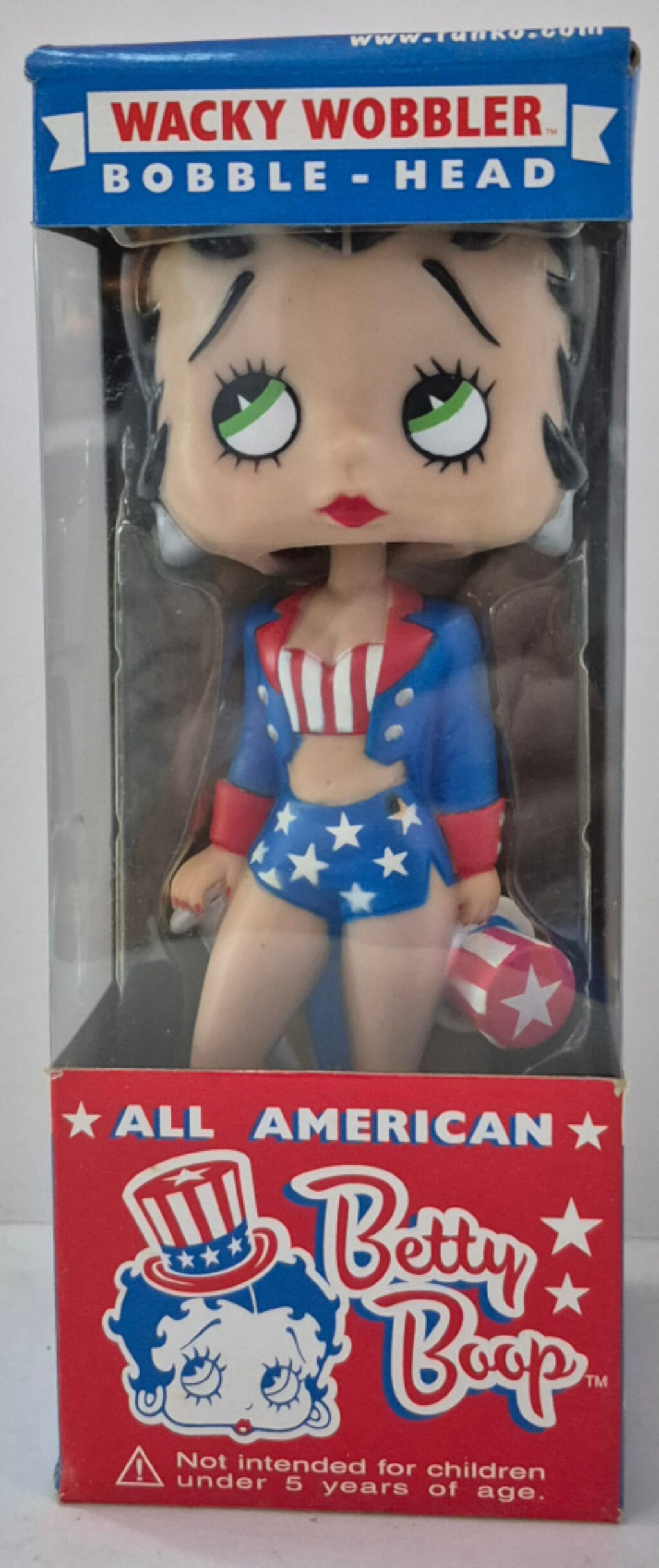 MIB Funko Wacky Wobbler Bobble-Head All-American Betty Boop in Box 1
