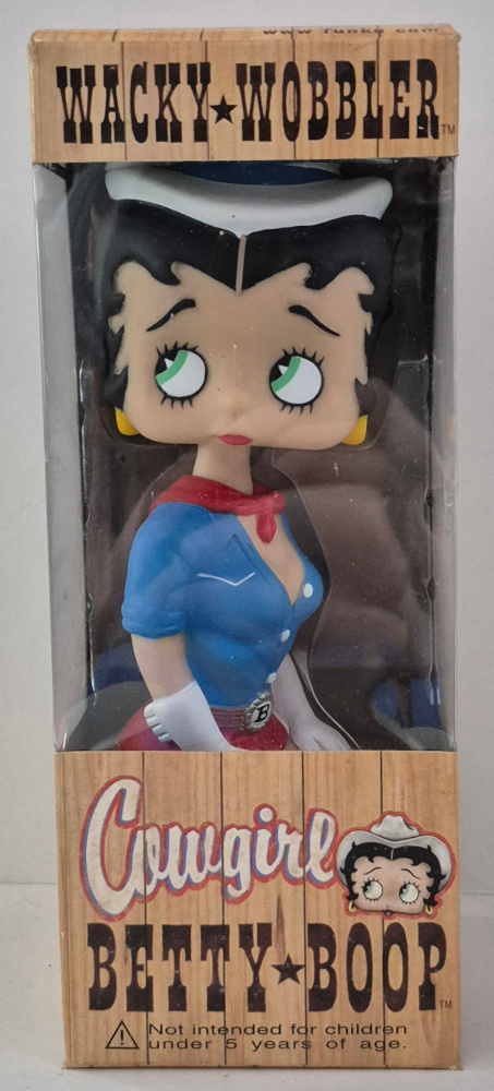 MIB Funko Wacky Wobbler Bobble-Head Cowgirl Betty Boop in Box 1