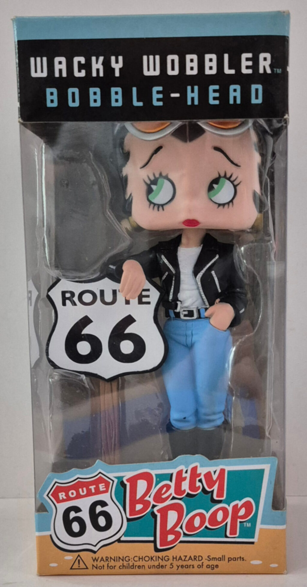 MIB Funko Wacky Wobbler Bobble-Head Route 66 Betty Boop in Box 1