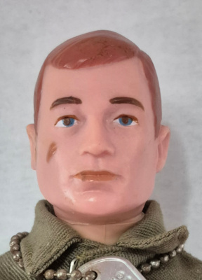 hasbro-1964-gi-joe-action-soldier-in-7500-box-12 1964 Hasbro G.I. Joe Action Soldier in Fatigues Uniform in 7500 Box with Paperwork & Rank Insignias 12