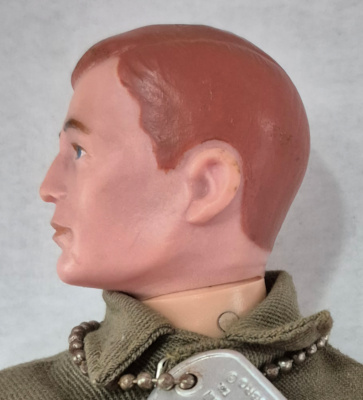 hasbro-1964-gi-joe-action-soldier-in-7500-box-13 1964 Hasbro G.I. Joe Action Soldier in Fatigues Uniform in 7500 Box with Paperwork & Rank Insignias 13