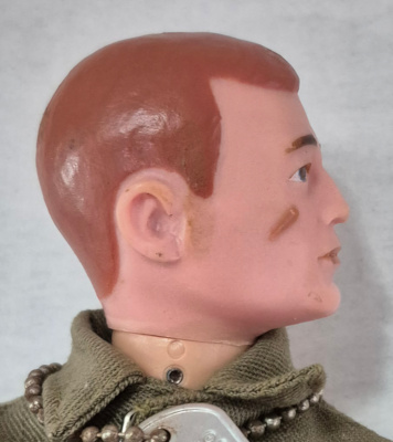 hasbro-1964-gi-joe-action-soldier-in-7500-box-14 1964 Hasbro G.I. Joe Action Soldier in Fatigues Uniform in 7500 Box with Paperwork & Rank Insignias 14