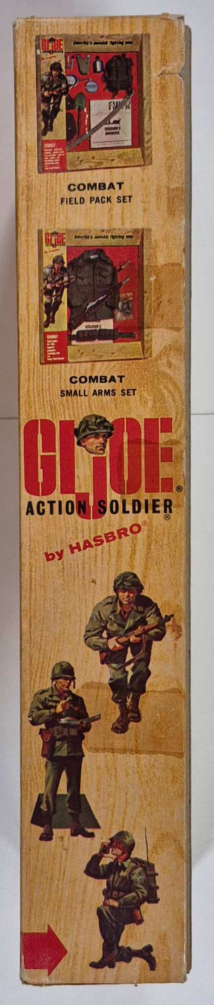 hasbro-1964-gi-joe-action-soldier-in-7500-box-6 1964 Hasbro G.I. Joe Action Soldier in Fatigues Uniform in 7500 Box with Paperwork & Rank Insignias 6