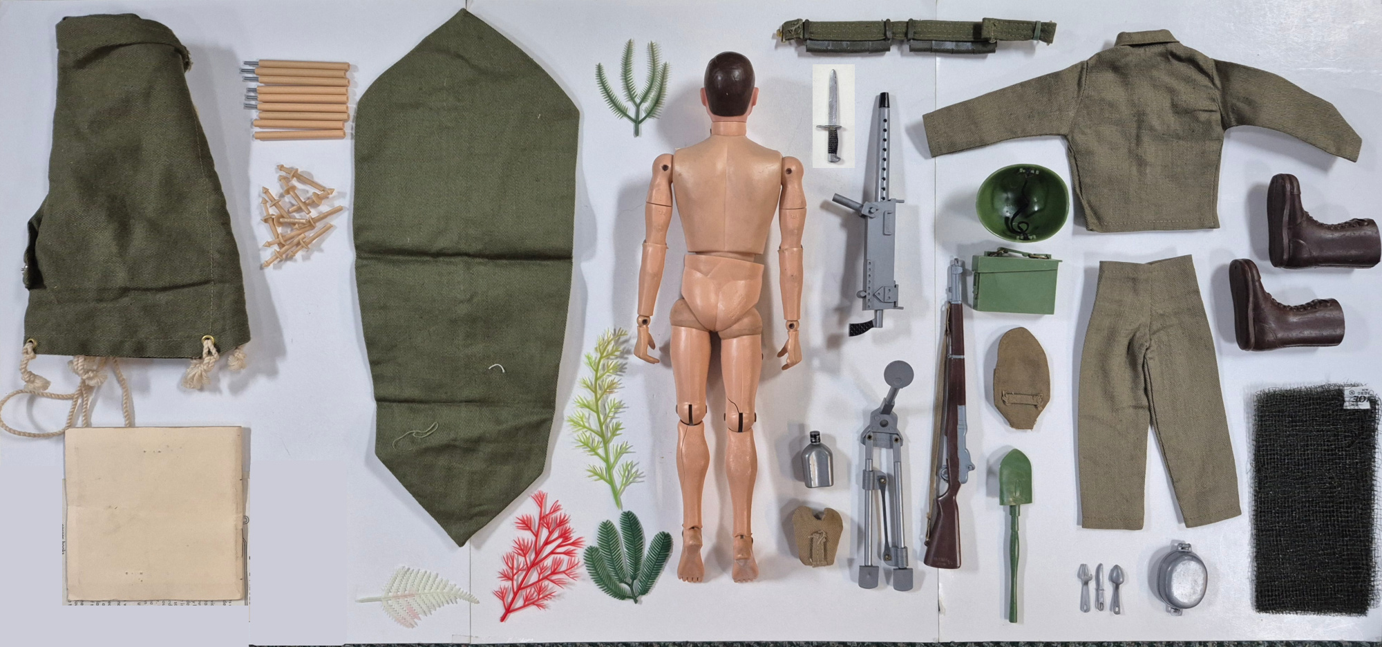 hasbro-1964-gi-joe-action-soldier-with-bivouac-equipment-sets-2 1964 Hasbro G.I. Joe Action Soldier with Three Bivouac Equipment Sets 2