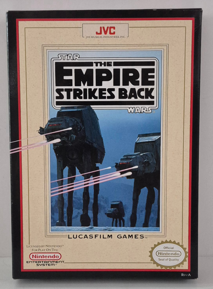 lucasfilm-games-nintendo-nes-star-wars-the-empire-strikes-back-game-cartridge-and-box-1 1991 Lucasfilm Games for Nintendo NES Star Wars The Empire Strikes Back Game Cartridge Complete in Box 1